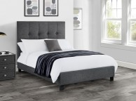 Julian Bowen Sorrento 6ft Super Kingsize Grey Linen Fabric Bed Frame Thumbnail