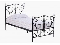 LPD Florence 3ft Single Black Metal Bed Frame Thumbnail