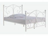 LPD Florence 4ft6 Double White Metal Bed Frame Thumbnail