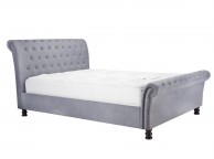 Birlea Opulence 5ft Kingsize Grey Velvet Fabric Bed Frame Thumbnail