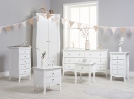 Birlea Paris 4 Drawer Chest In White Thumbnail