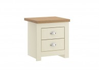 Birlea Winchester 2 Drawer Bedside In Cream And Oak Thumbnail