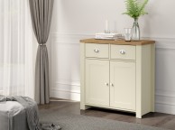 Birlea Winchester 2 Door 2 Drawer Sideboard In Cream And Oak Thumbnail