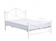 LPD Bronte 5ft Kingsize White Metal Bed Frame Thumbnail