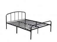 LPD Milton 4ft Small Double Black Metal Bed Frame Thumbnail