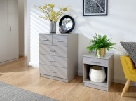 GFW Panama 4 Piece Bedroom Set In Grey Thumbnail