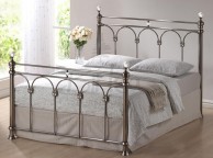 Birlea Shanghai 4ft6 Double Nickel Metal Bed Frame With Crystals Thumbnail