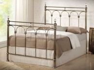 Birlea Shanghai 4ft6 Double Brass Metal Bed Frame With Crystals Thumbnail