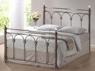 Birlea Shanghai 5ft Kingsize Nickel Metal Bed Frame With Crystals Thumbnail