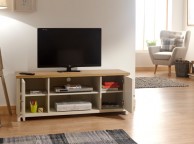 GFW Lancaster Large TV Cabinet in Cream Thumbnail