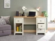 GFW Lancaster Study Desk / Dressing Table in Cream Thumbnail