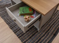 GFW Lancaster 2 Drawer Coffee Table in Grey Thumbnail