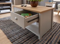 GFW Lancaster 2 Drawer Coffee Table in Grey Thumbnail