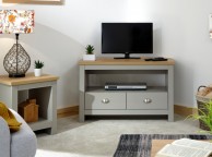 GFW Lancaster Corner TV Unit in Grey Thumbnail