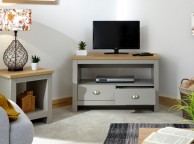 GFW Lancaster Corner TV Unit in Grey Thumbnail