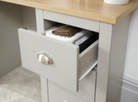 GFW Lancaster Study Desk / Dressing Table in Grey Thumbnail