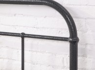 Flintshire Oakenholt 4ft6 Double Metal Bed Frame In Black Silver Thumbnail