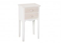 LPD Juliette Vintage Style 2 Drawer Side Table Thumbnail