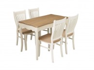 LPD Juliette Vintage Style Dining Table Set Thumbnail