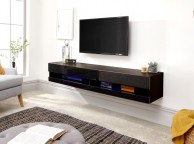 GFW Galicia Black Gloss LED TV Unit 150cm Thumbnail