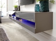 GFW Galicia Grey Gloss LED TV Unit 150cm Thumbnail