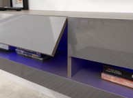 GFW Galicia Grey Gloss LED TV Unit 150cm Thumbnail