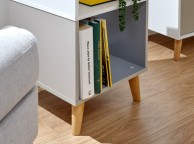 GFW Delta Lamp Table in White and Grey Thumbnail