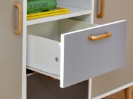 GFW Delta Large Sideboard in White and Grey Thumbnail