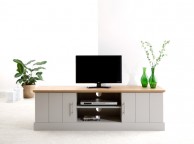 GFW Kendal Large TV Unit Grey Thumbnail