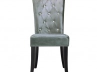 LPD Radiance Pair Of Silver Velvet Fabric Dining Chairs Thumbnail
