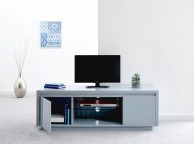 GFW Polar Grey Gloss LED Large TV Unit Thumbnail