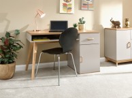 GFW Nordica Desk in Oak and Grey Thumbnail