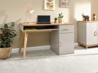 GFW Nordica Desk in Oak and Grey Thumbnail