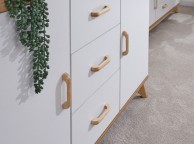 GFW Nordica Large Sideboard in Oak and White Thumbnail