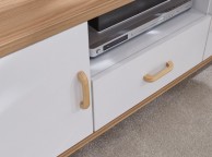 GFW Nordica Large TV Unit in Oak and White Thumbnail