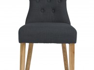 LPD Naples Pair Of Grey Fabric Dining Chairs Thumbnail