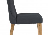 LPD Naples Pair Of Grey Fabric Dining Chairs Thumbnail