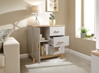 GFW Nordica Small Sideboard in Oak and Grey Thumbnail