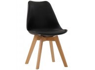 LPD Louvre Pair Of Black Dining Chairs Thumbnail