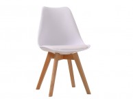 LPD Louvre Pair Of White Dining Chairs Thumbnail