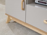 GFW Nordica Small TV Unit in Oak and Grey Thumbnail