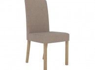LPD Melodie Pair Of Beige Fabric Dining Chairs Thumbnail