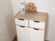 GFW Stockholm 2 Door 2 Drawer Cabinet in White Oak Effect Thumbnail