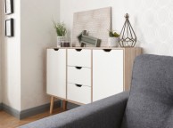 GFW Stockholm Sideboard in White Oak Effect Thumbnail