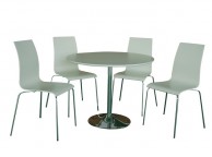 LPD Soho White Finish Dining Set Thumbnail