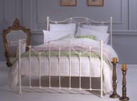OBC Carie 4ft6 Double Glossy Ivory Metal Headboard Thumbnail