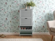 GFW Bergen Three Tier Shoe Cabinet in Grey Thumbnail