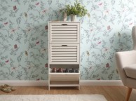 GFW Bergen Three Tier Shoe Cabinet in White Thumbnail