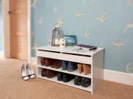 GFW Budget Shoe Cabinet in White Thumbnail