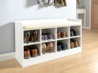 GFW Kempton Shoe Bench In White Thumbnail